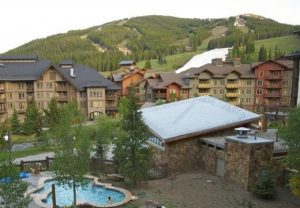 Copper Mountain condo rentals with outdoor hot tub and mountain views